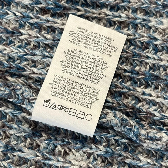 CAbi Sleeveless Blue Knit Long Duster Open Front Sweater Cardigan Women’s Size S - Picture 7 of 11